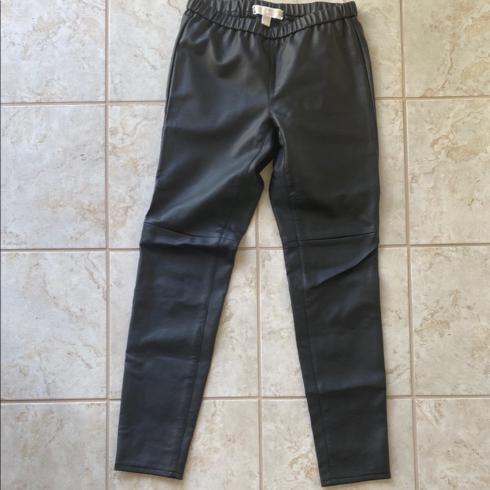 Michael Kors Black Faux Leather Pants